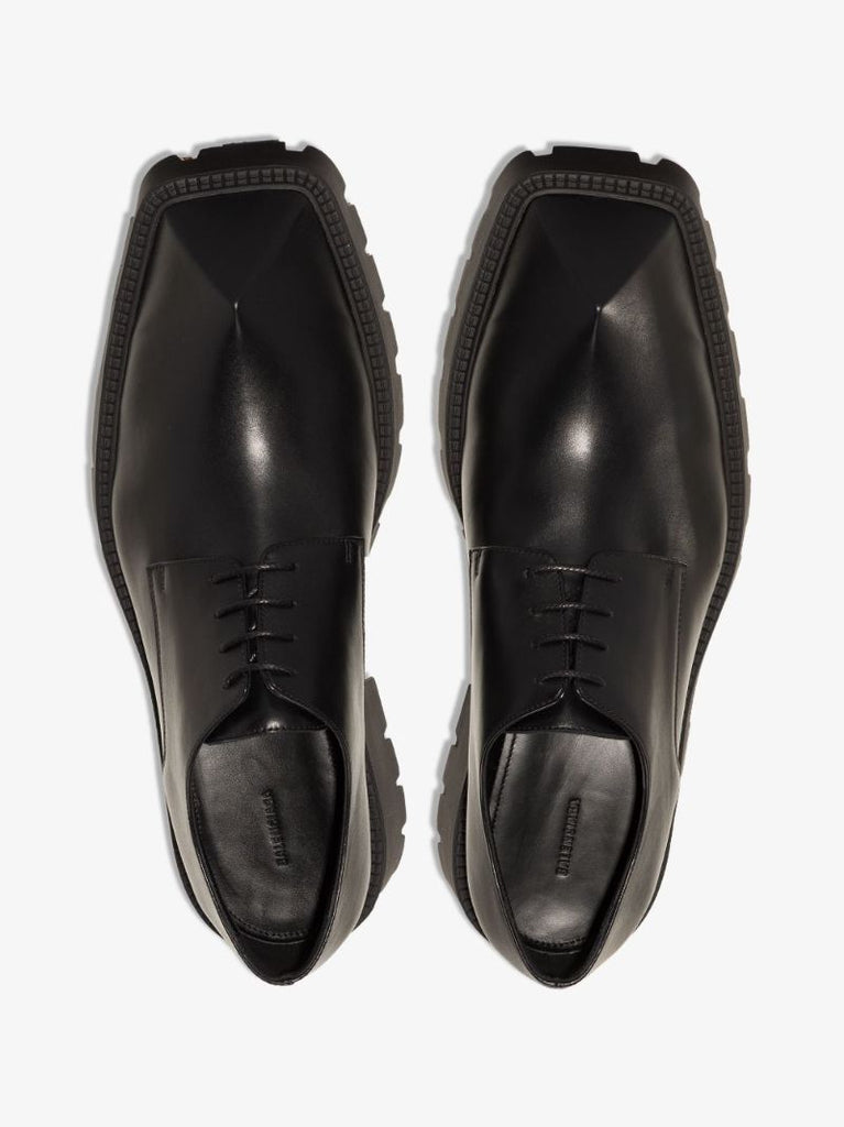 Black Rhino Leather Derby Shoes