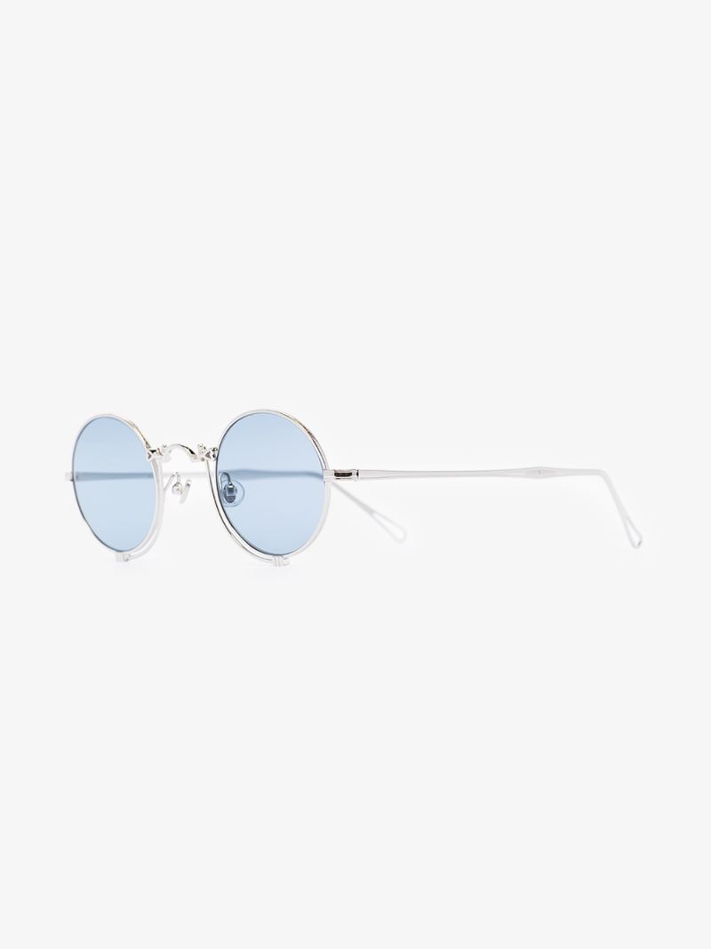 Silver Tone 10601h Round Sunglasses