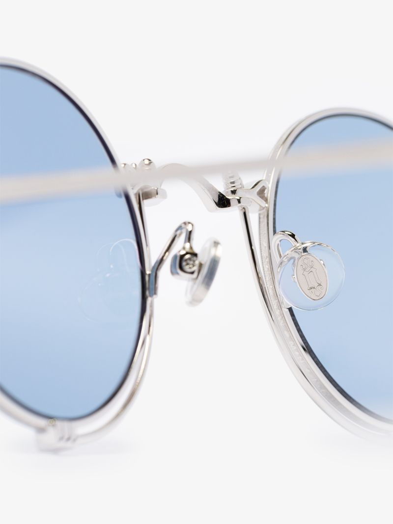 Silver Tone 10601h Round Sunglasses