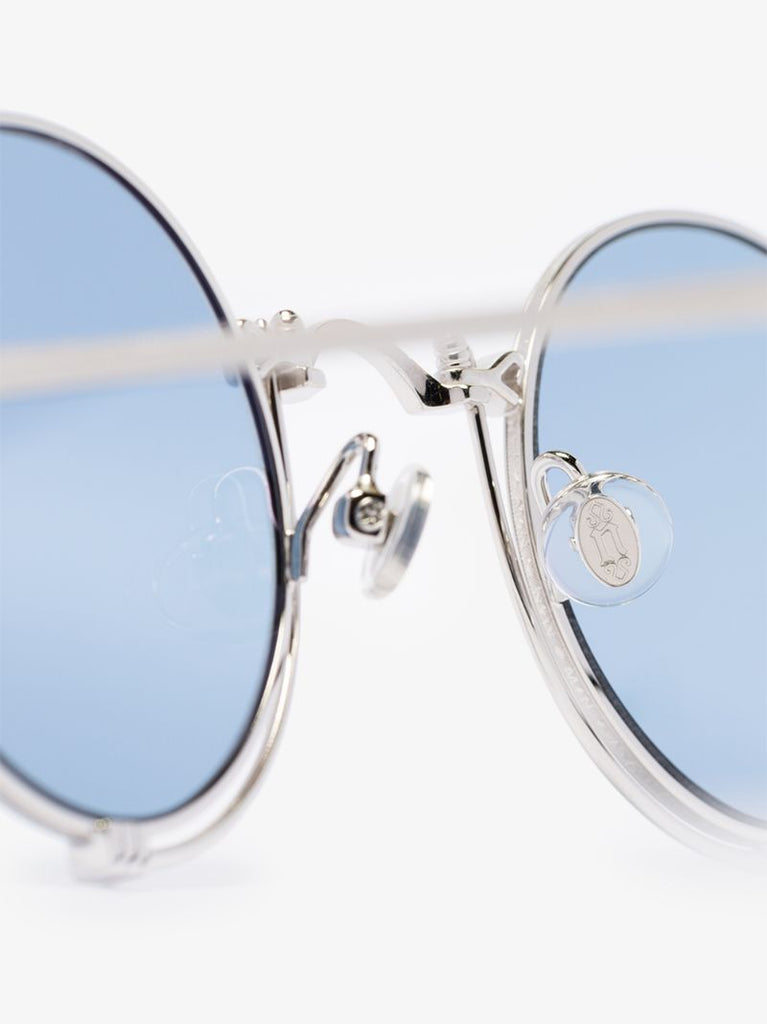 Silver Tone 10601h Round Sunglasses