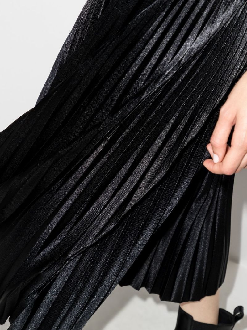 Pleated Midi Skirt