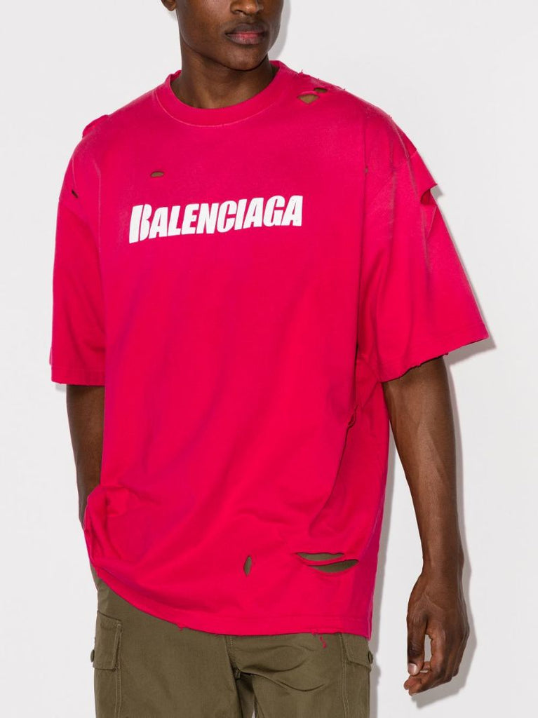 Caps Destroyed Flatground Cotton T-shirt
