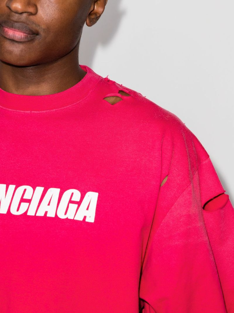 Caps Destroyed Flatground Cotton T-shirt