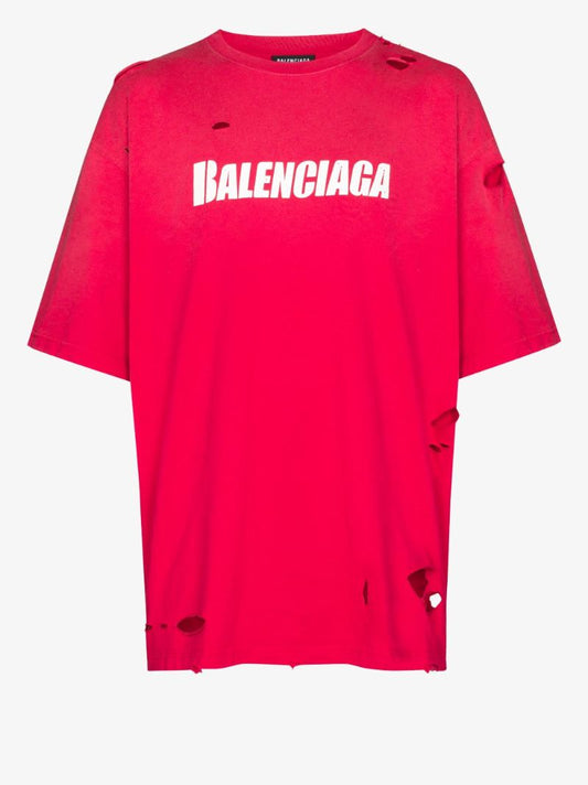 Caps Destroyed Flatground Cotton T-shirt