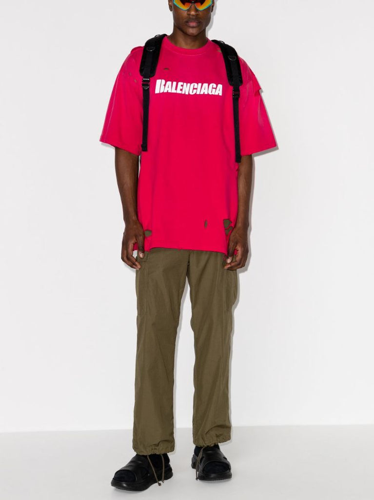 Caps Destroyed Flatground Cotton T-shirt