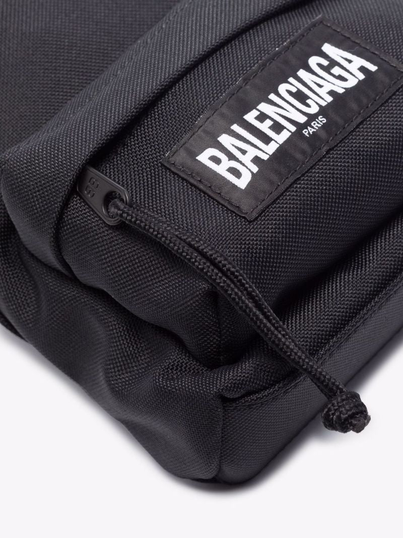 Black Oversized Mini Backpack