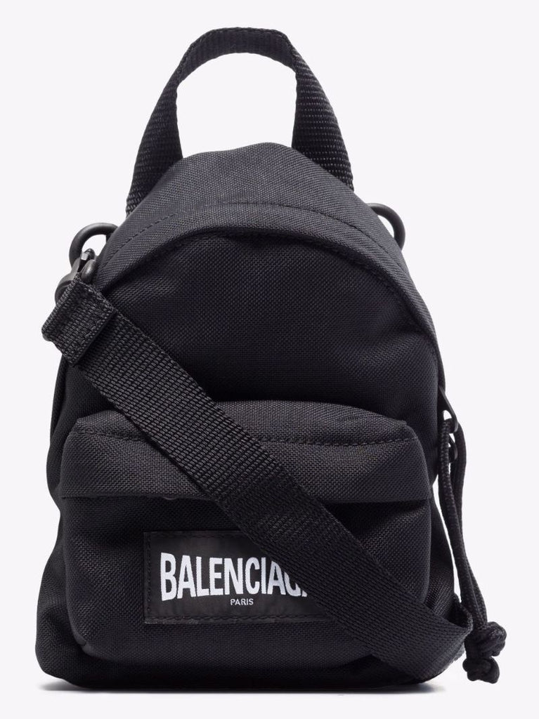 Black Oversized Mini Backpack