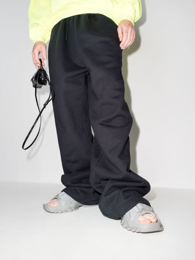 Track Strap Flat Sandals