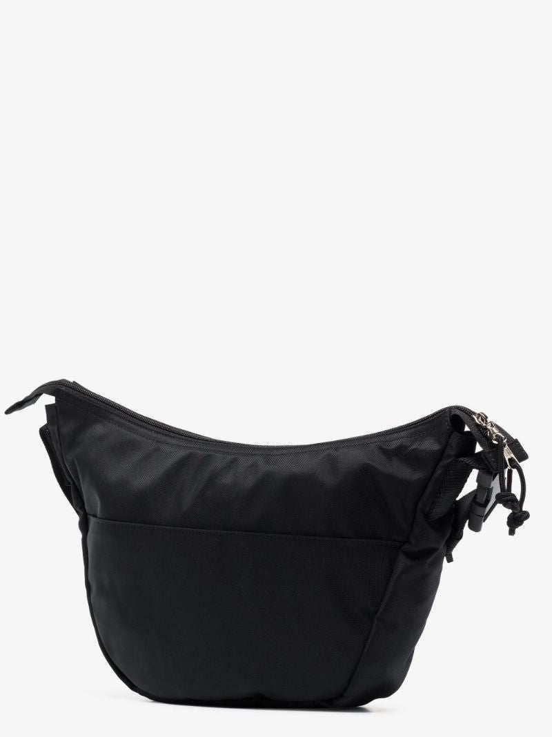 Black Wheel Sling Cross Body Bag