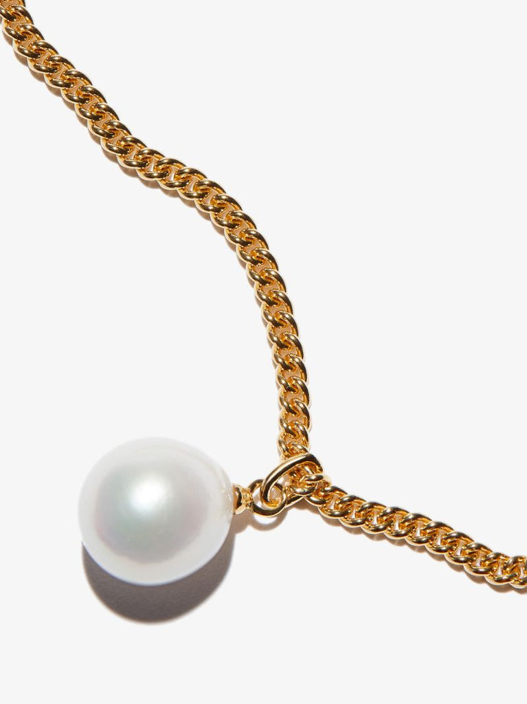 Gold Vermeil Pearl Chain Necklace