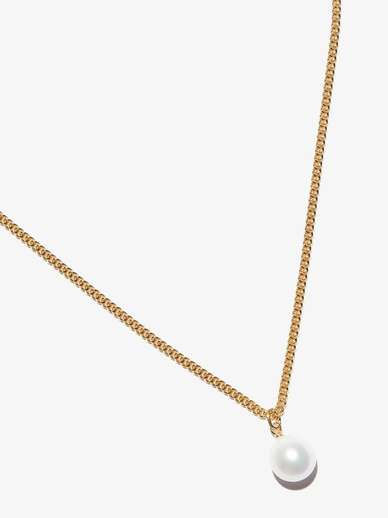 Gold Vermeil Pearl Chain Necklace