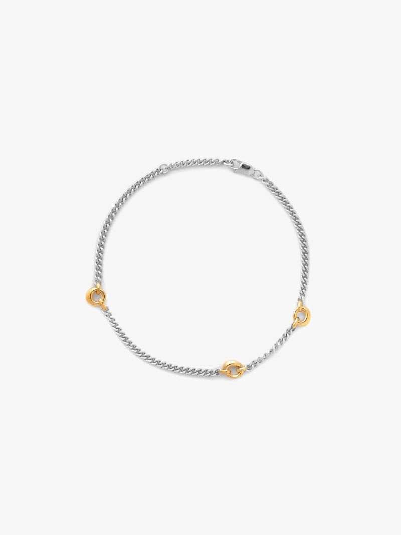 Sterling Silver Trio Link Up Chain Bracelet