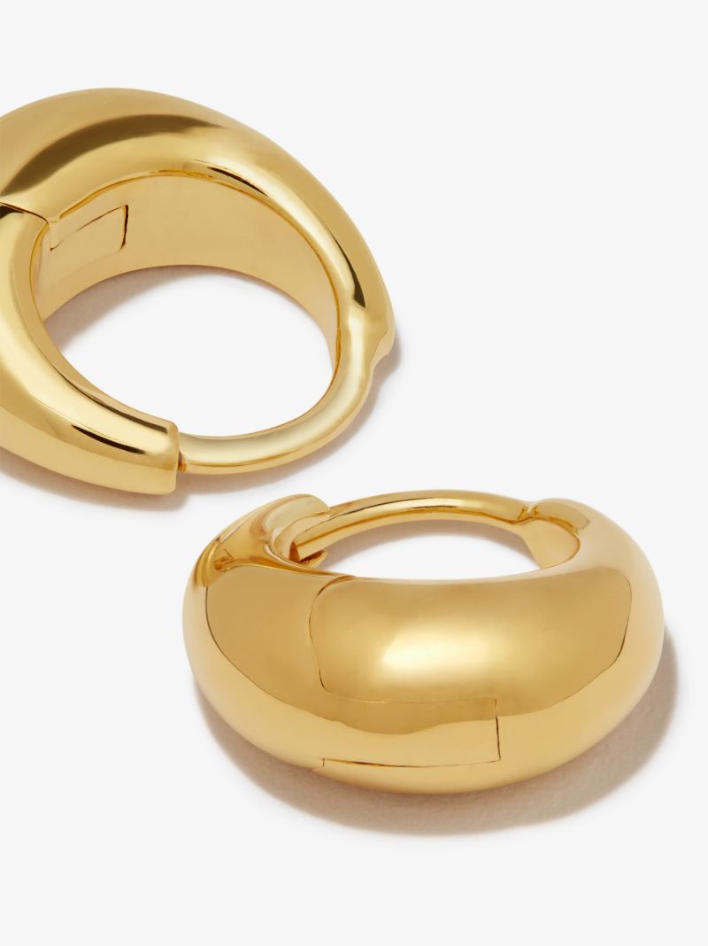 Gold Vermeil Mini Graduated Hoop Earrings