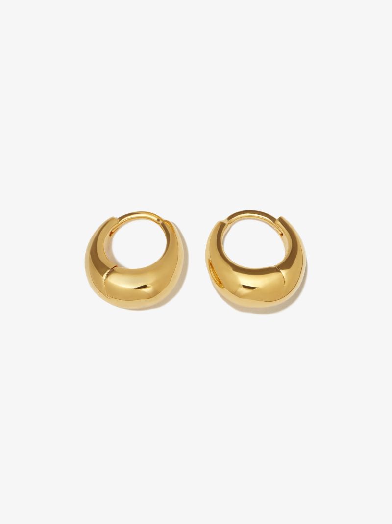 Gold Vermeil Mini Graduated Hoop Earrings