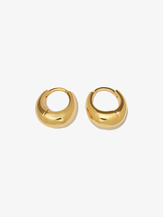 Gold Vermeil Mini Graduated Hoop Earrings