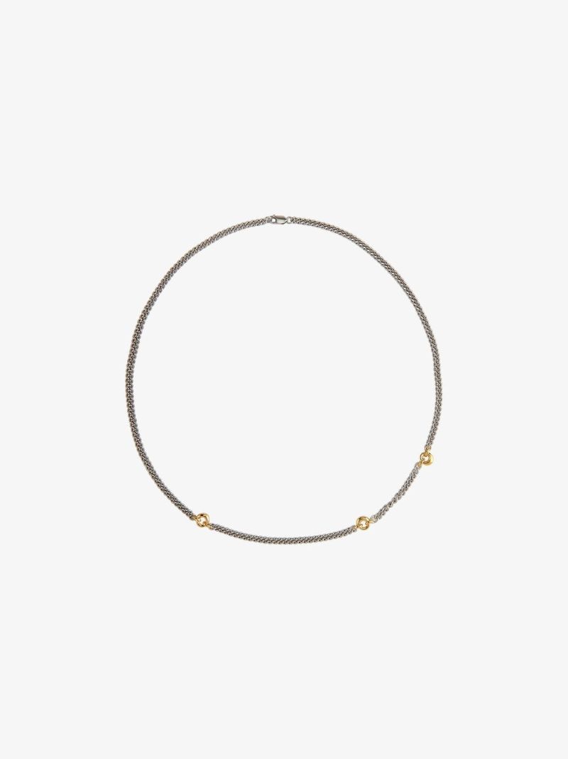 Sterling Silver Trio Link Up Necklace