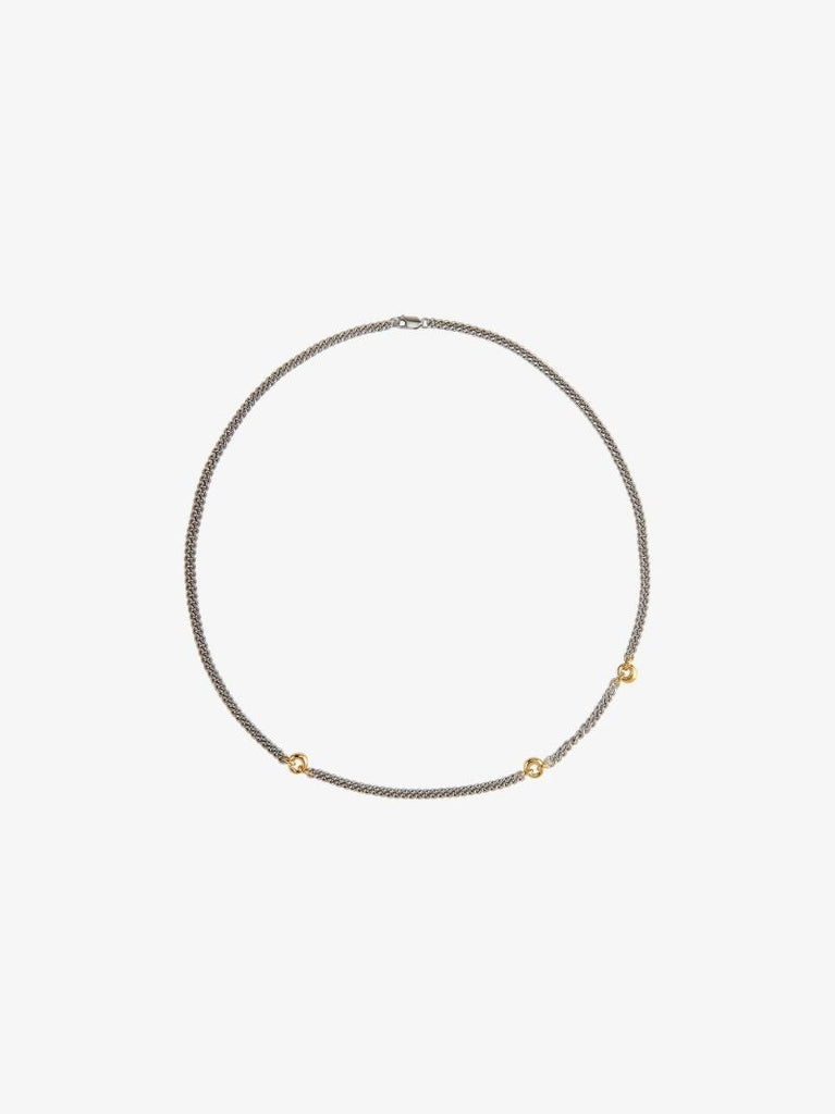 Sterling Silver Trio Link Up Necklace