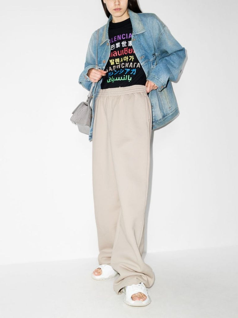 Wide-leg Track Pants