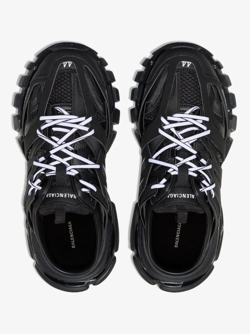 Black Track Sneaker Mules
