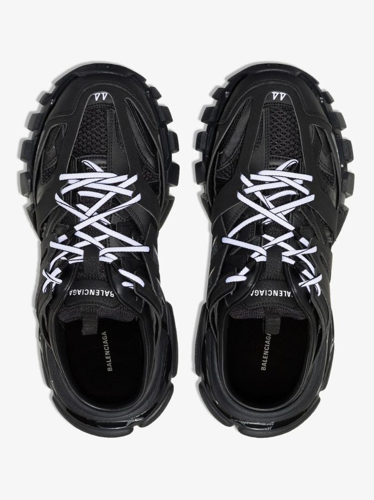Black Track Sneaker Mules