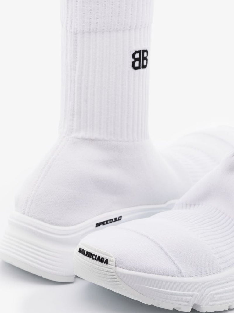 White Speed 3.0 High Top Sneakers