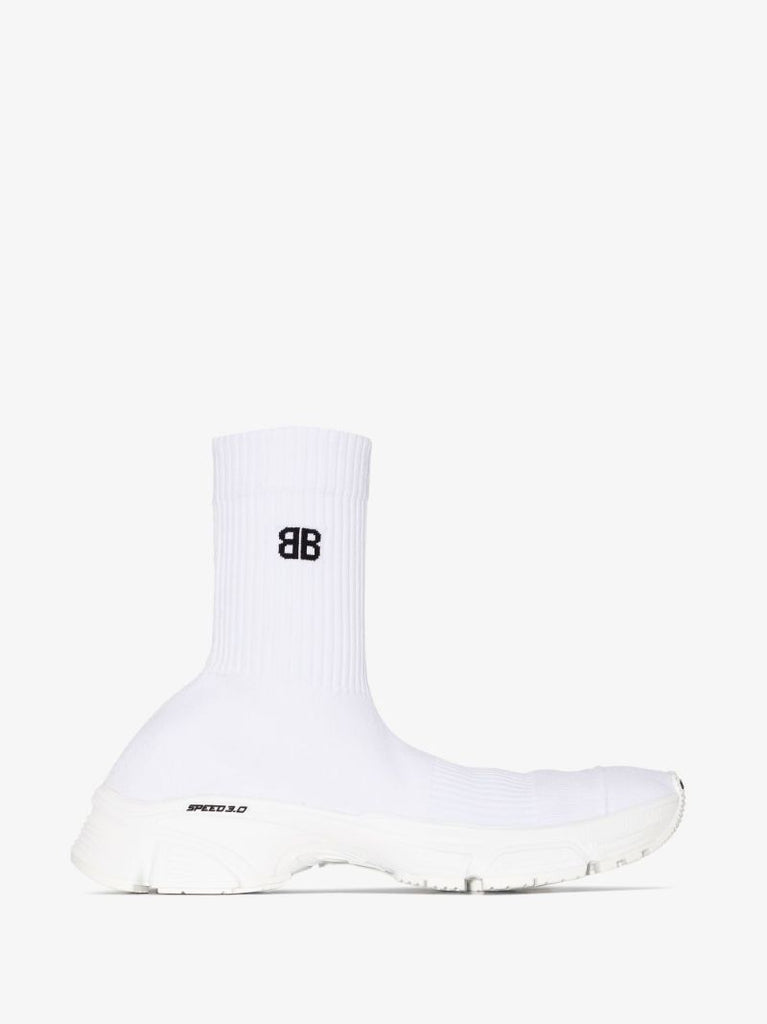 White Speed 3.0 High Top Sneakers