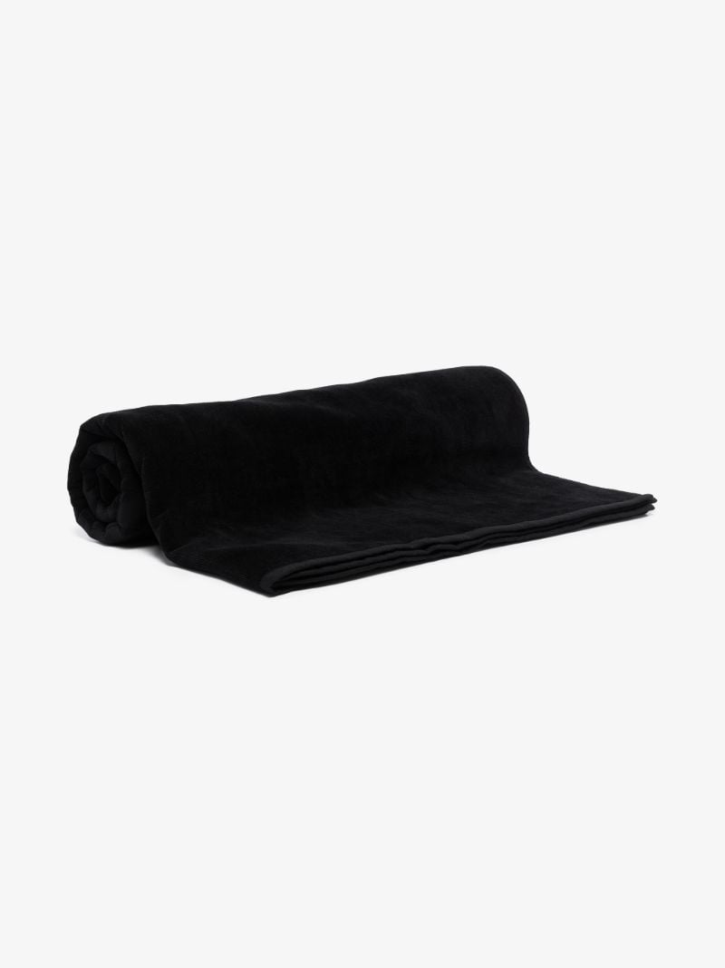 Black Logo Cotton Towel