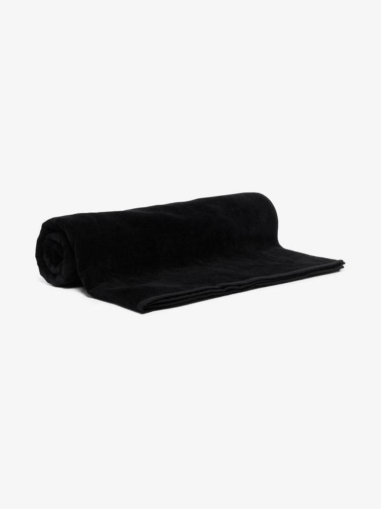 Black Logo Cotton Towel