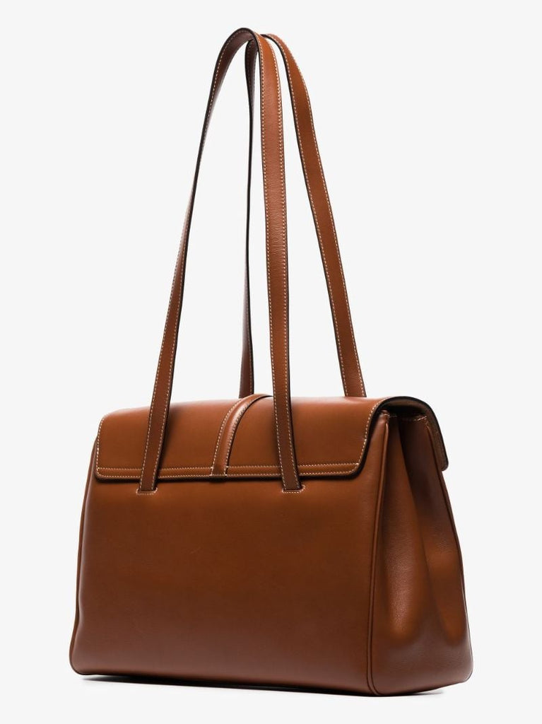 Brown Medium Soft 16 Leather Tote Bag