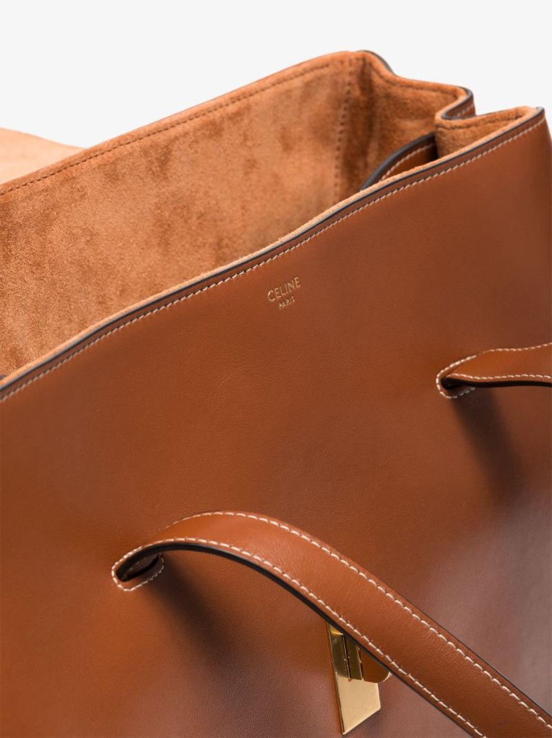 Brown Medium Soft 16 Leather Tote Bag