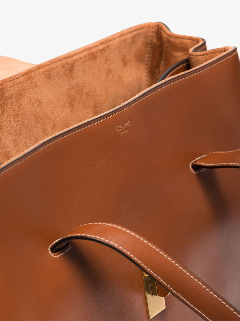Brown Medium Soft 16 Leather Tote Bag