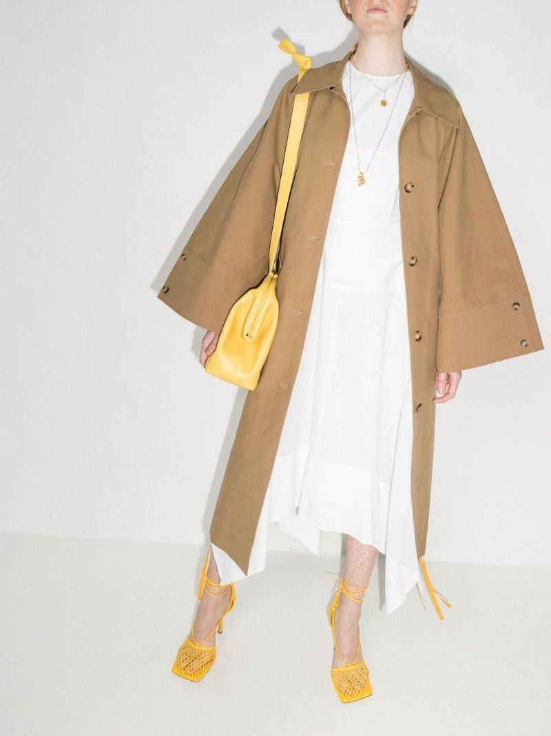 Cap-sleeve Drawstring Dress
