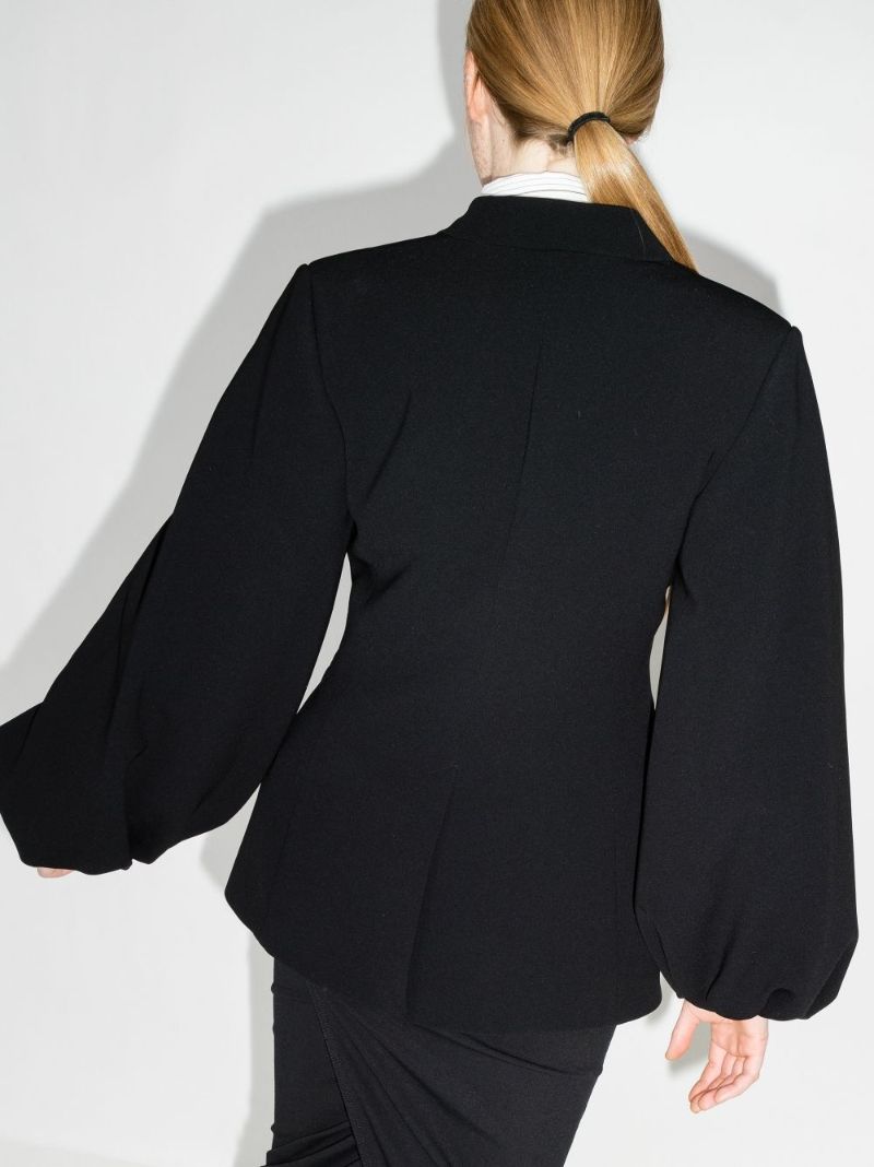 V-neck Bell Sleeve Blazer