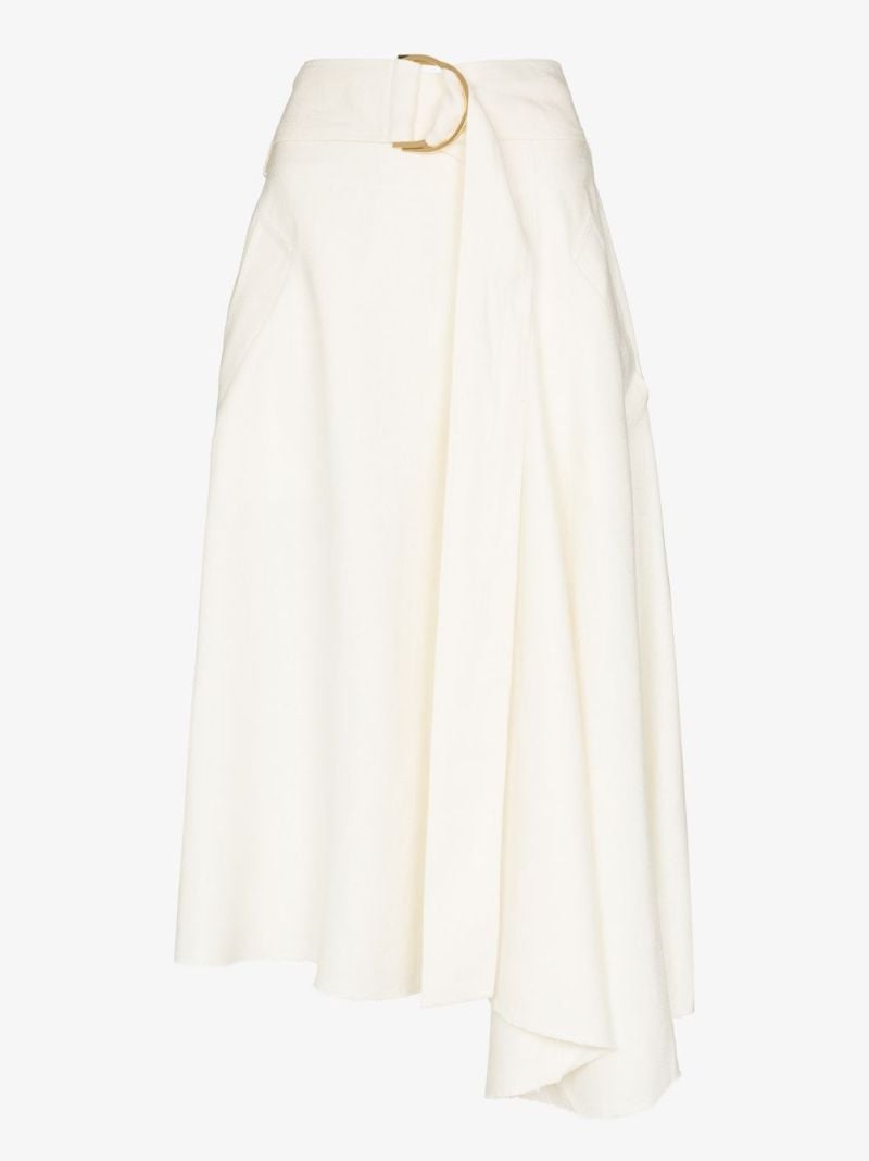 Asymmetric D-ring Mini Skirt