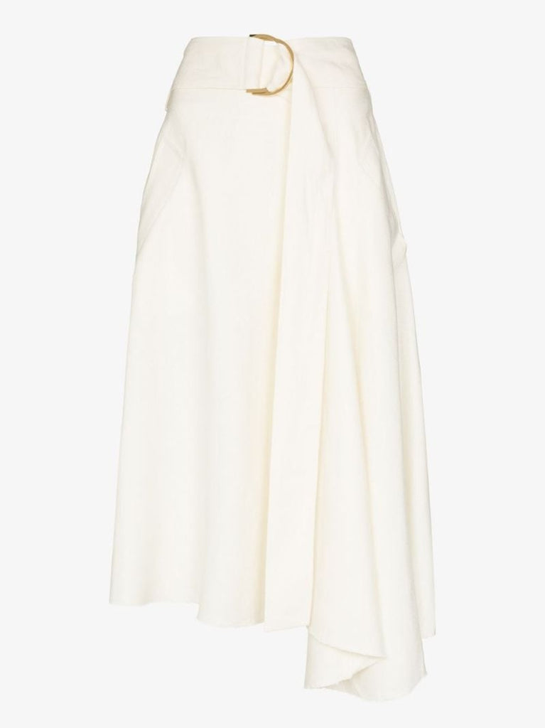 Asymmetric D-ring Mini Skirt
