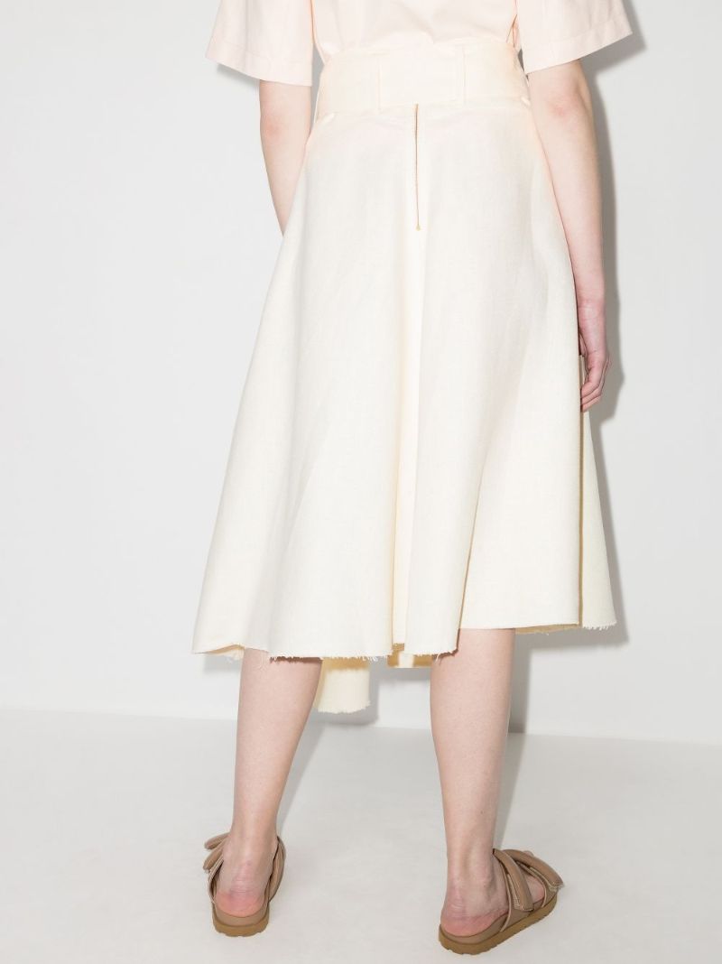 Asymmetric D-ring Mini Skirt