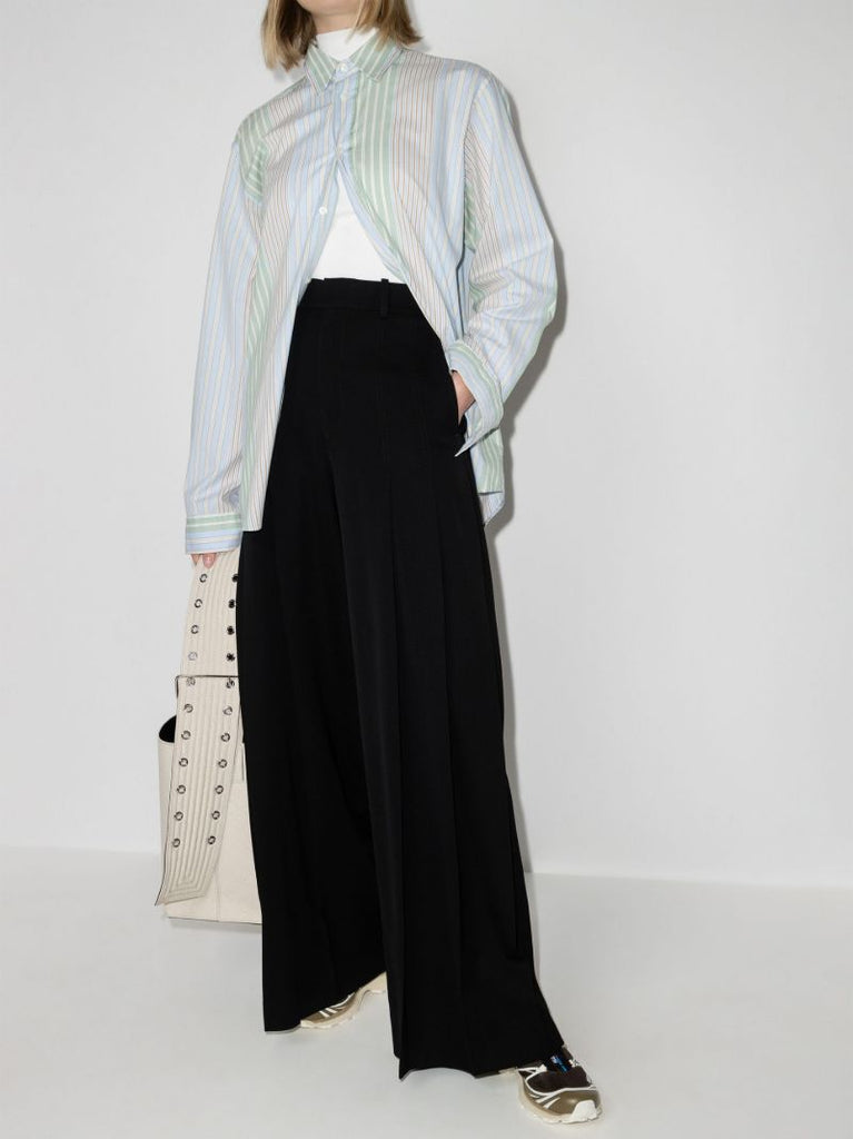 Pleated Wide Leg Trousers