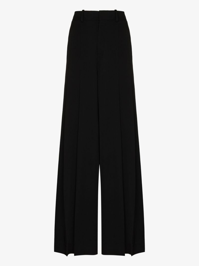Pleated Wide Leg Trousers