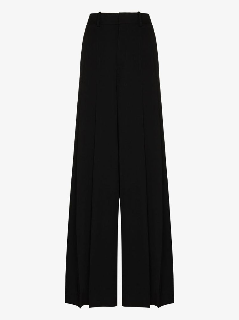 Pleated Wide Leg Trousers