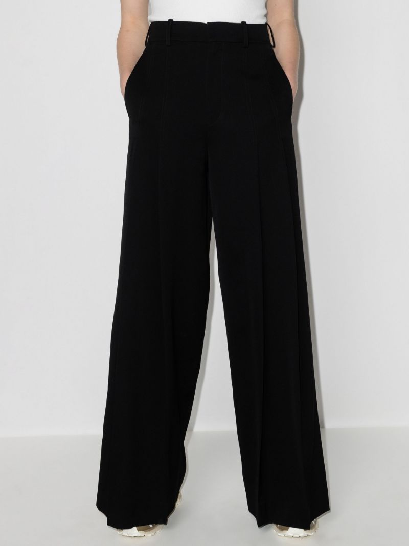 Pleated Wide Leg Trousers