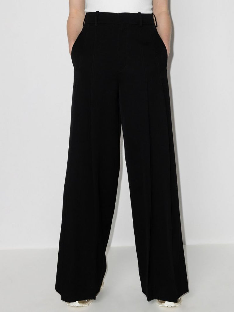 Pleated Wide Leg Trousers