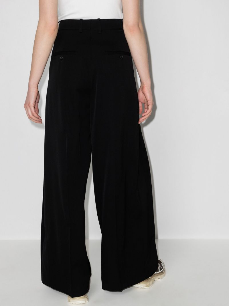 Pleated Wide Leg Trousers