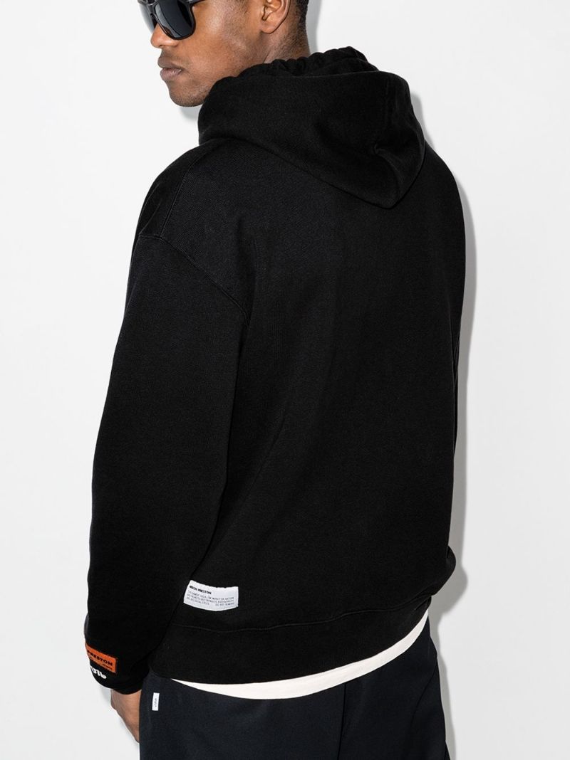 Logo Patch Drawstring Hoodie