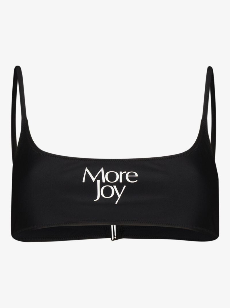 Logo Print Bikini Top