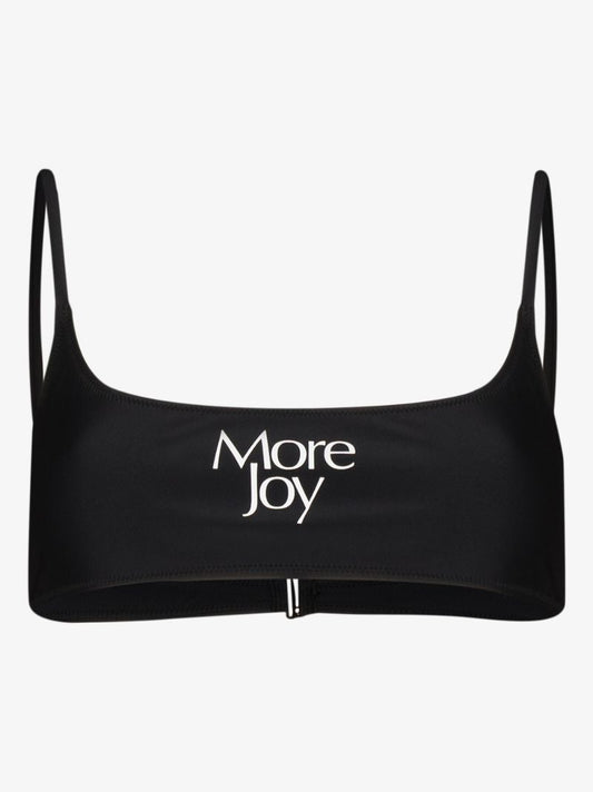 Logo Print Bikini Top