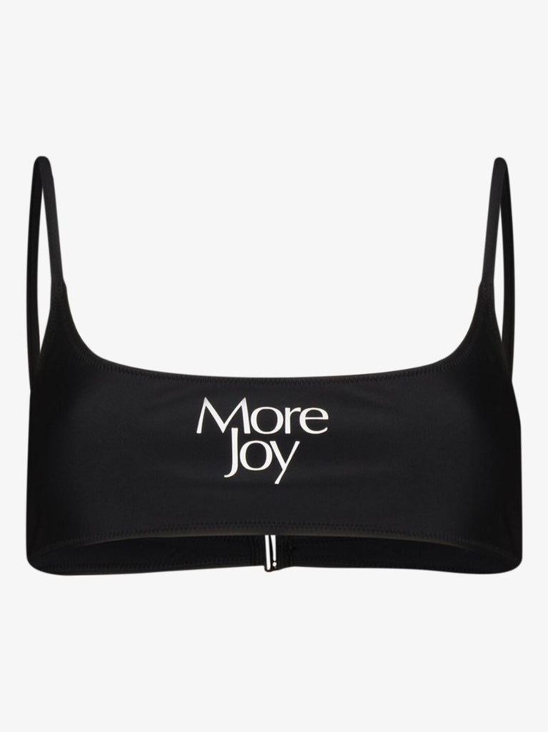 Logo Print Bikini Top