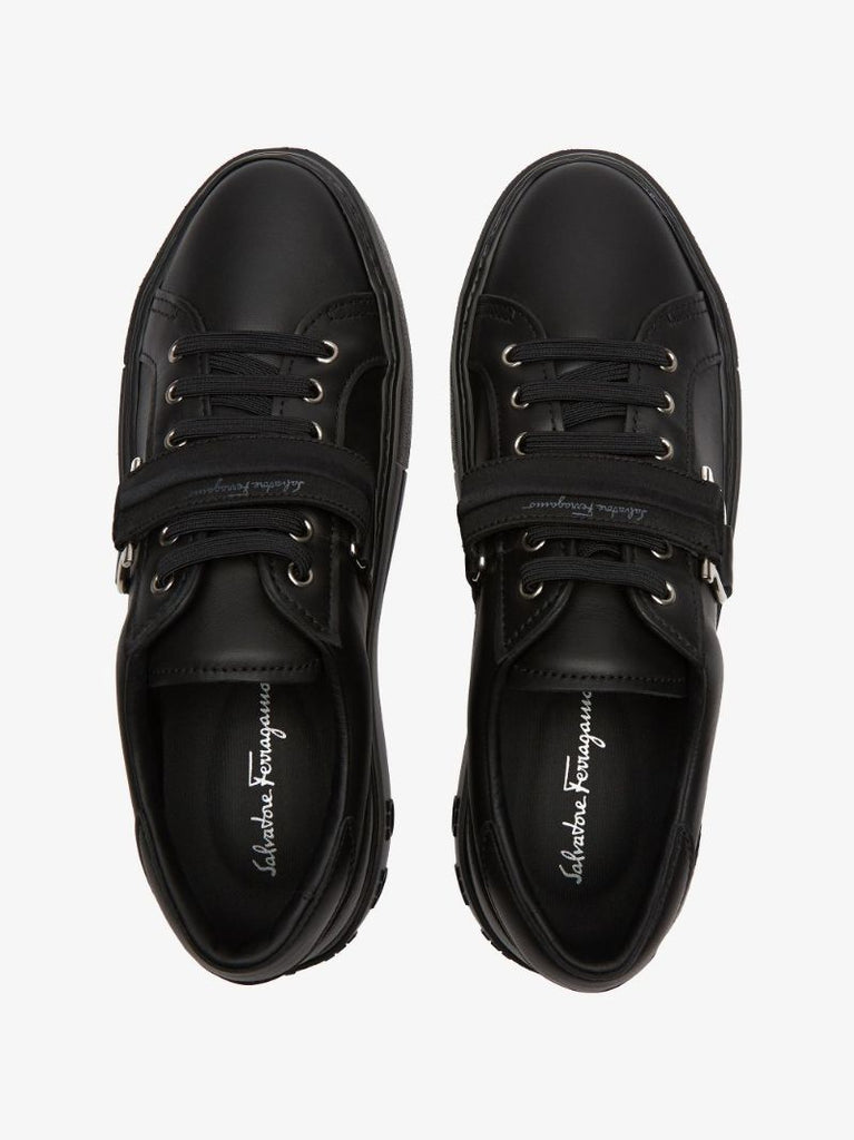 Black Pharrel Low-top Leather Sneakers