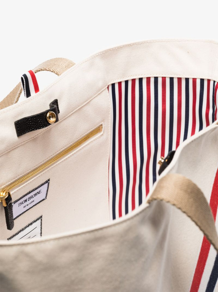 Neutral Large Canvas Tote Bag
