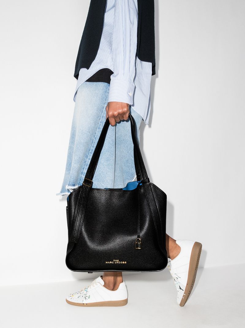 Black the Director Leather Shoulder Bag