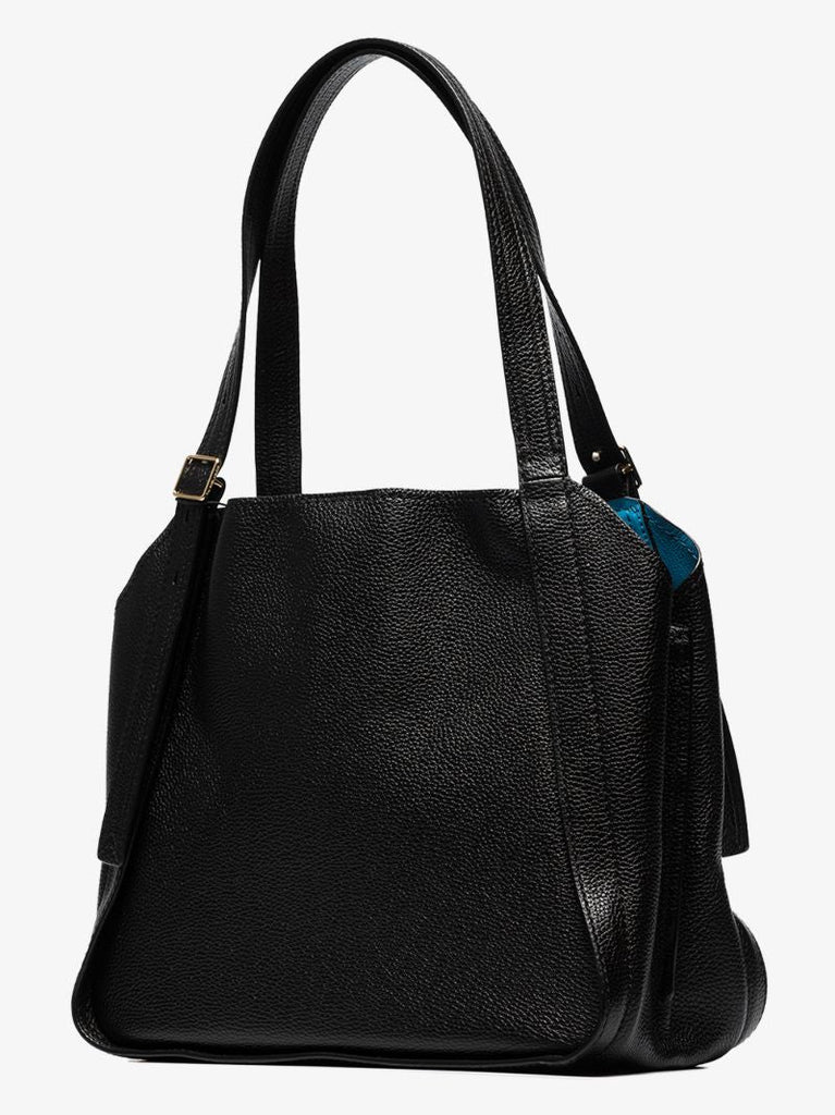 Black the Director Leather Shoulder Bag